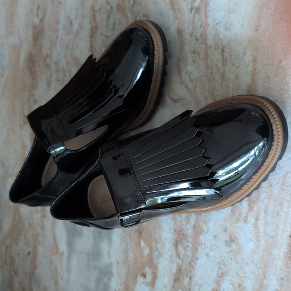 Clarks Shoes - NIB Clarks Griffin Mia Black Patent Brogues Oxford Shoes US 7.5
